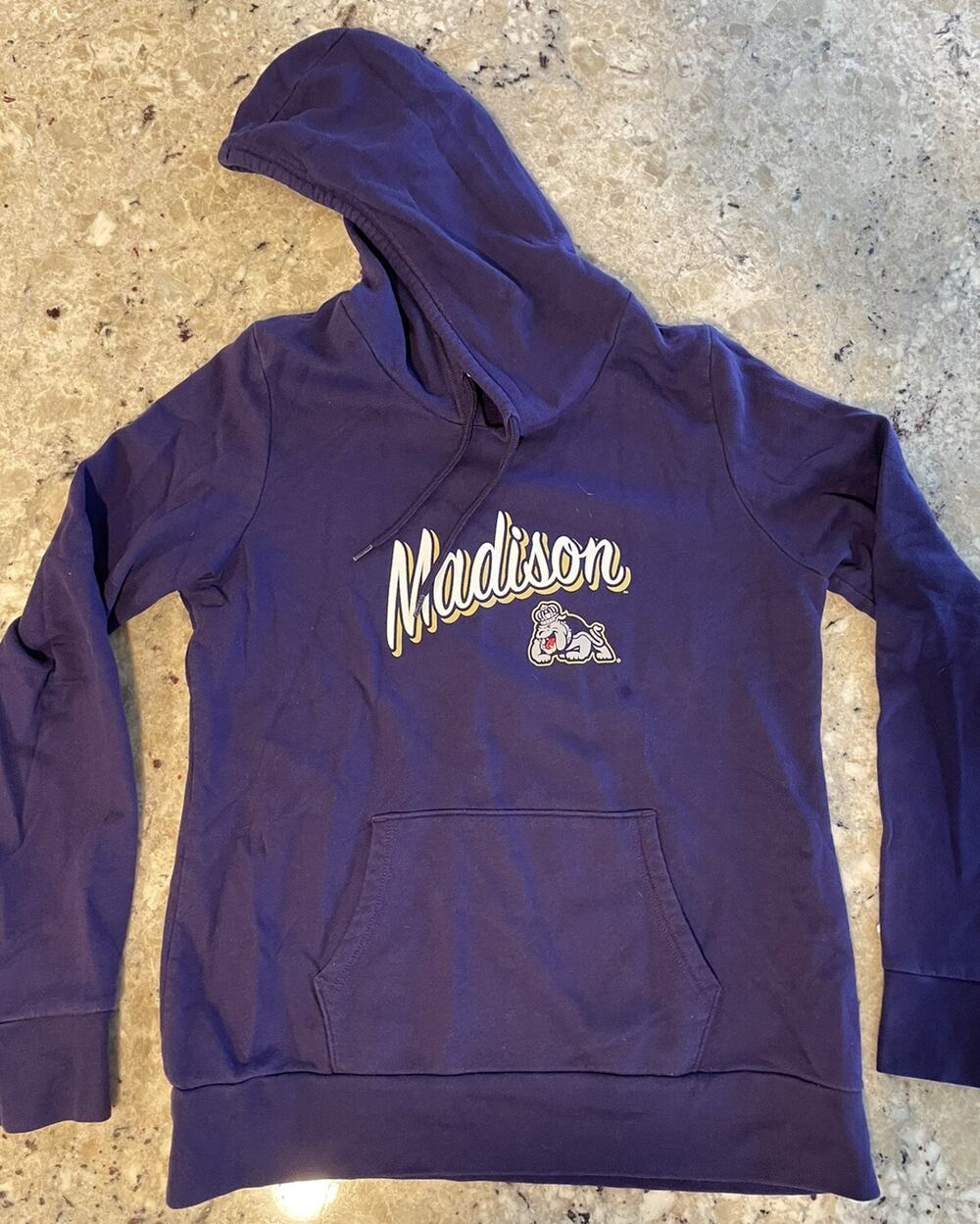 JMU James Madison University Dukes Hoodie Sweatshirt Champion Women's Size XL